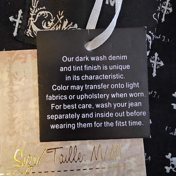 NEW Vintage Y2K ★ SUKO Jeans ★ AMAZING Zipper Jean Jacket with Black Rhinestones - Picture 16 of 17